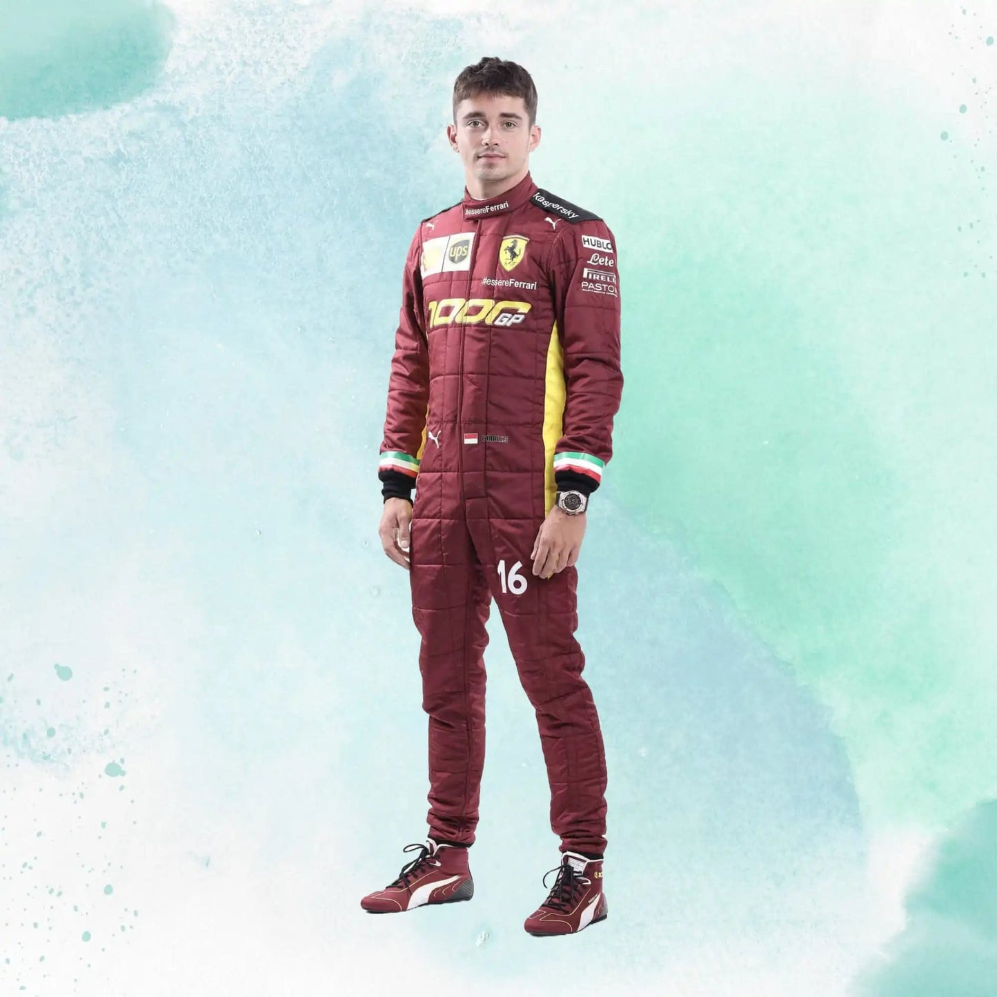 Charles Leclerc 2020 Ferrari 1000 GP Replica Formula 1 Team Racing Suit