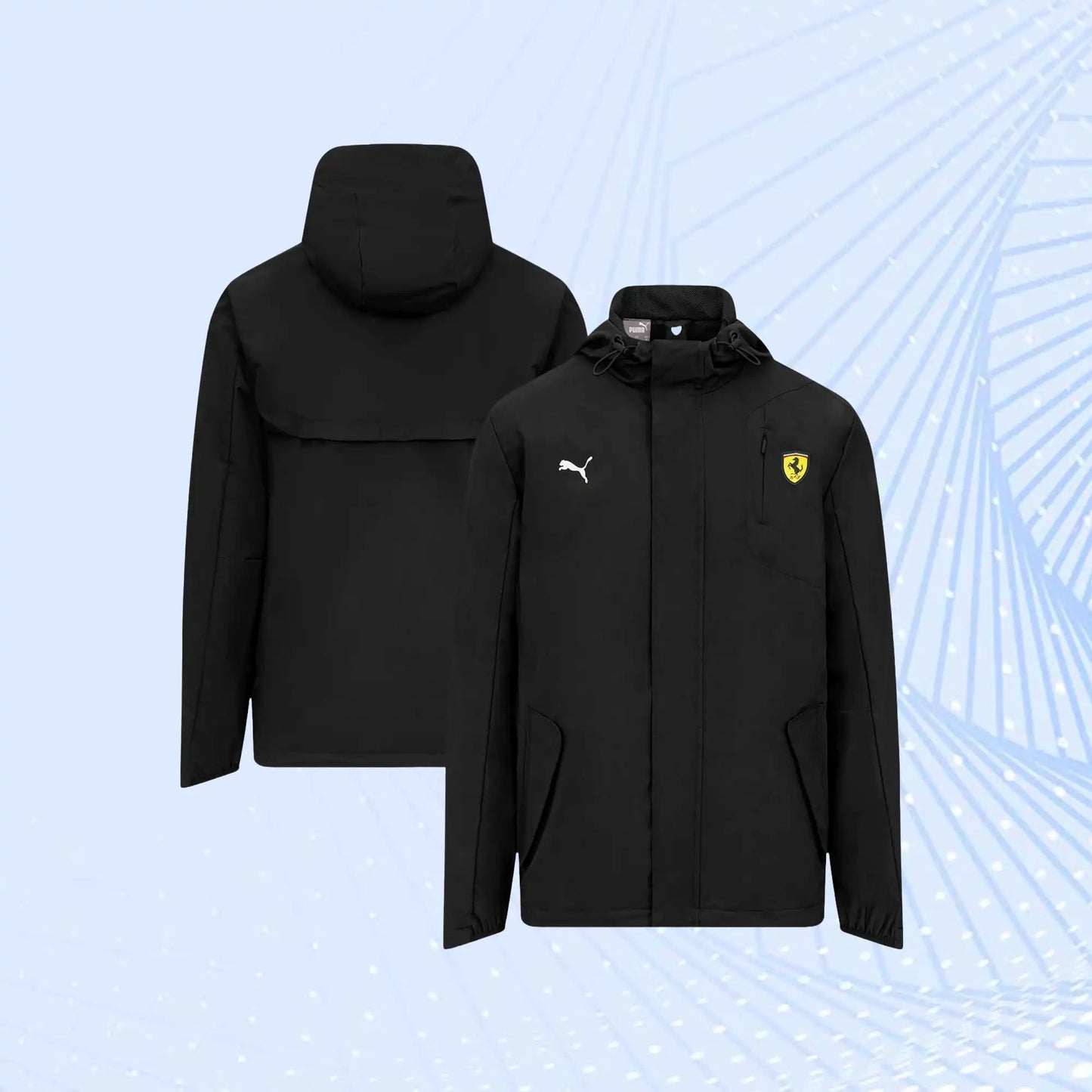 Scuderia Ferrari Puma Rain Jacket - Black