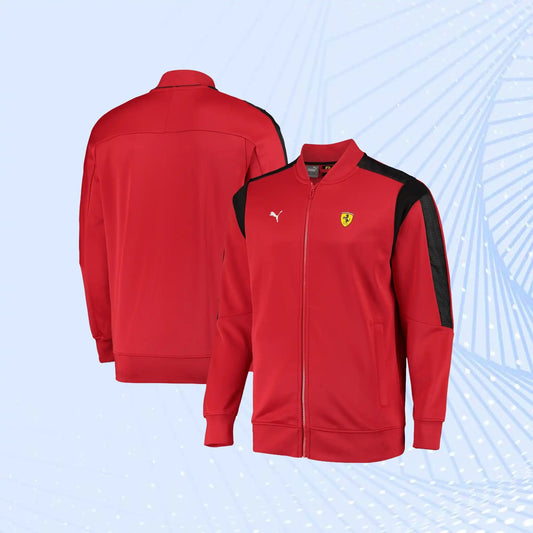 Scuderia Ferrari Race MT7 Track Jacket by Puma - Red