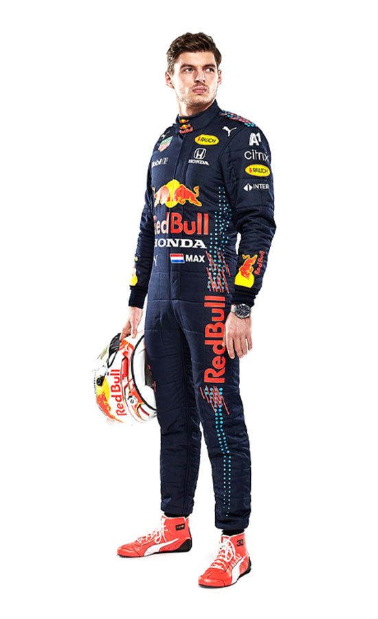 2021 Max Verstappen Red Bull Honda Racing Suit CIK/FIA LEVEL2 Go Kart Racing Suit