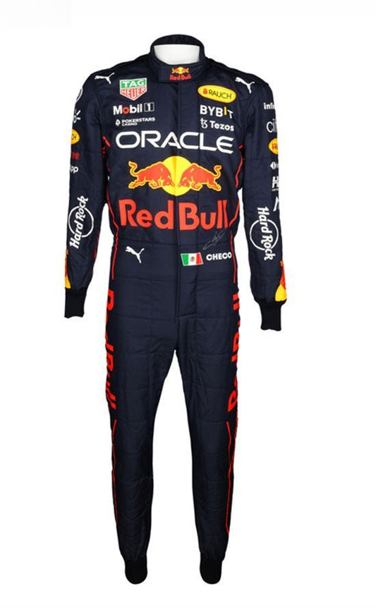 2022 Sergio Perez Red Bull Honda Racing Suit CIK/FIA LEVEL2 Go Kart Racing Suit