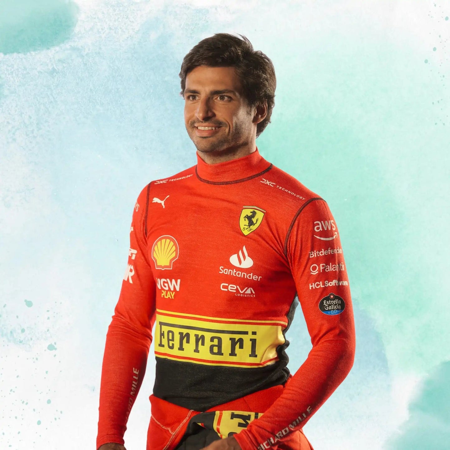 Carlos Sainz Jr 2023 Scuderia Ferrari Monza Special Edition F1 Replica Race Suit