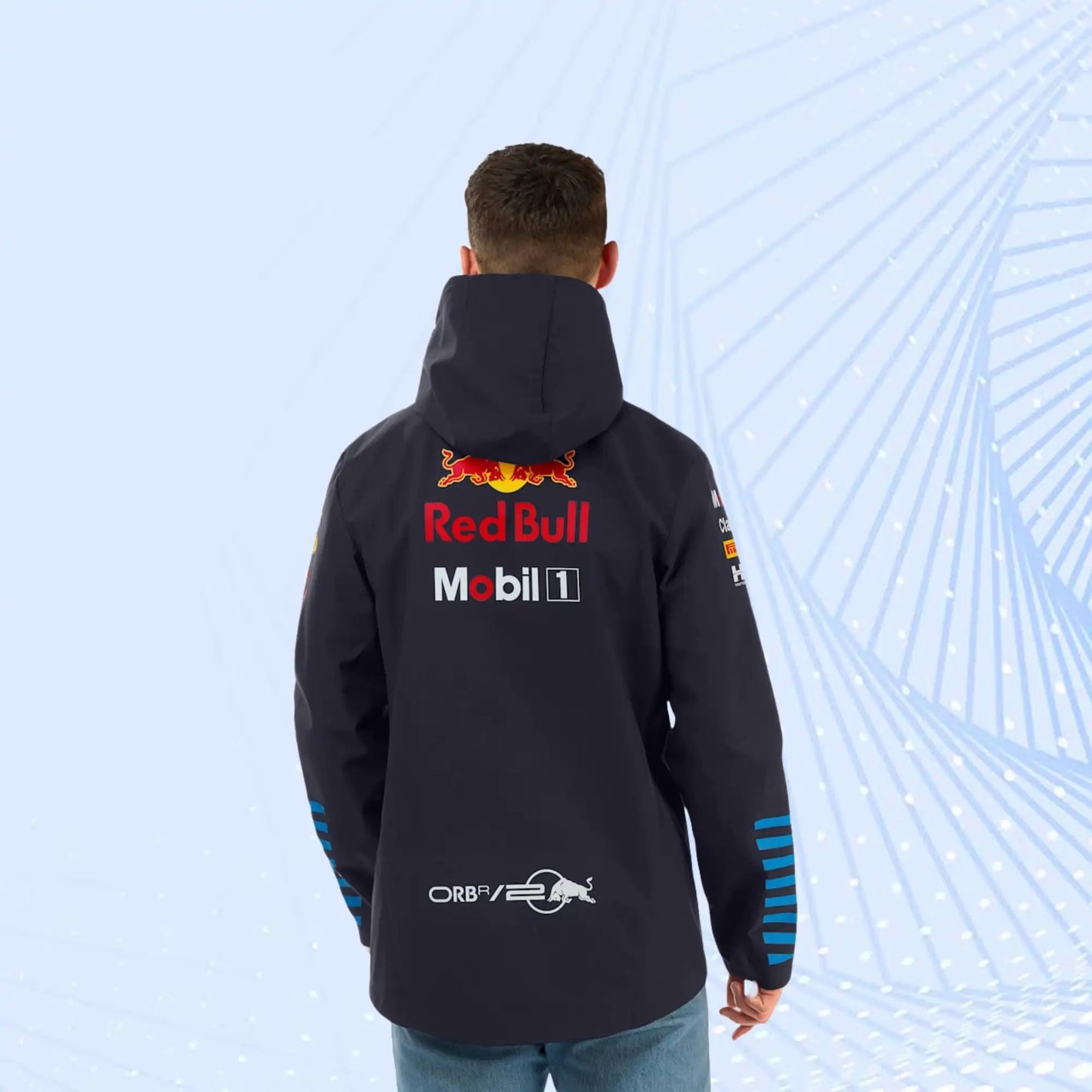 New 2024 Oracle Red Bull Racing F1 Team Replica Rain Jacket