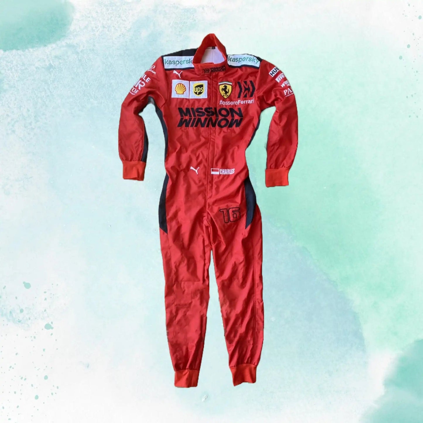 Charles Leclerc 2020 F1 Ferrari Mission Winnow Replica Sublimation Replica Race Suit