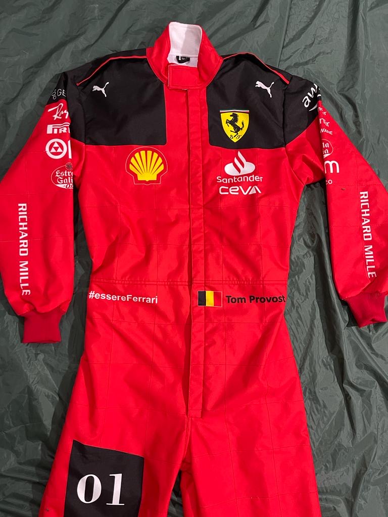 Charles Leclerc 2023 Ferrari Suit Go Karting suit f1 suit Free Gloves and Free balaclava gifts