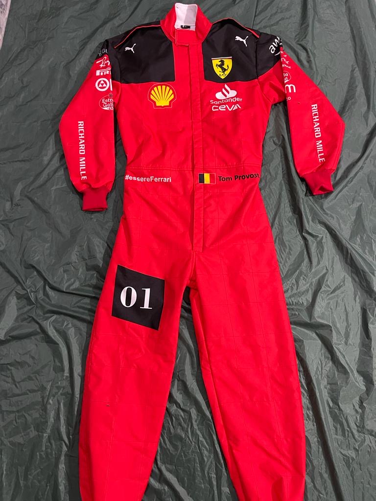 Charles Leclerc 2023 Ferrari Suit Go Karting suit f1 suit Free Gloves and Free balaclava gifts