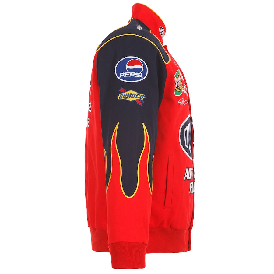 Men's Jeff Gordon JH Design Red DuPont Twill Driver Uniform Full-Snap Jacket