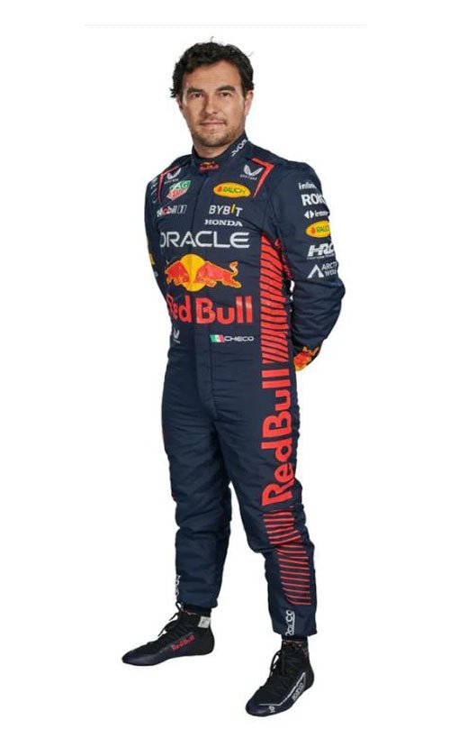 Sergio Perez & Max Verstappen 2023 F1 Oracle RedBull Fire Resistant Go-Kart Racing Suit CIK/FIA Level 2 Approved