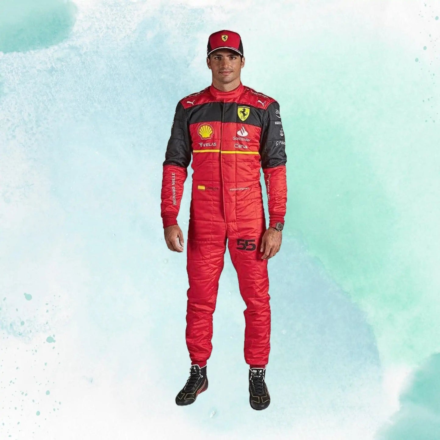 Carlos Sainz Jr 2022 F1 Scuderia Ferrari Replica Racing Suit