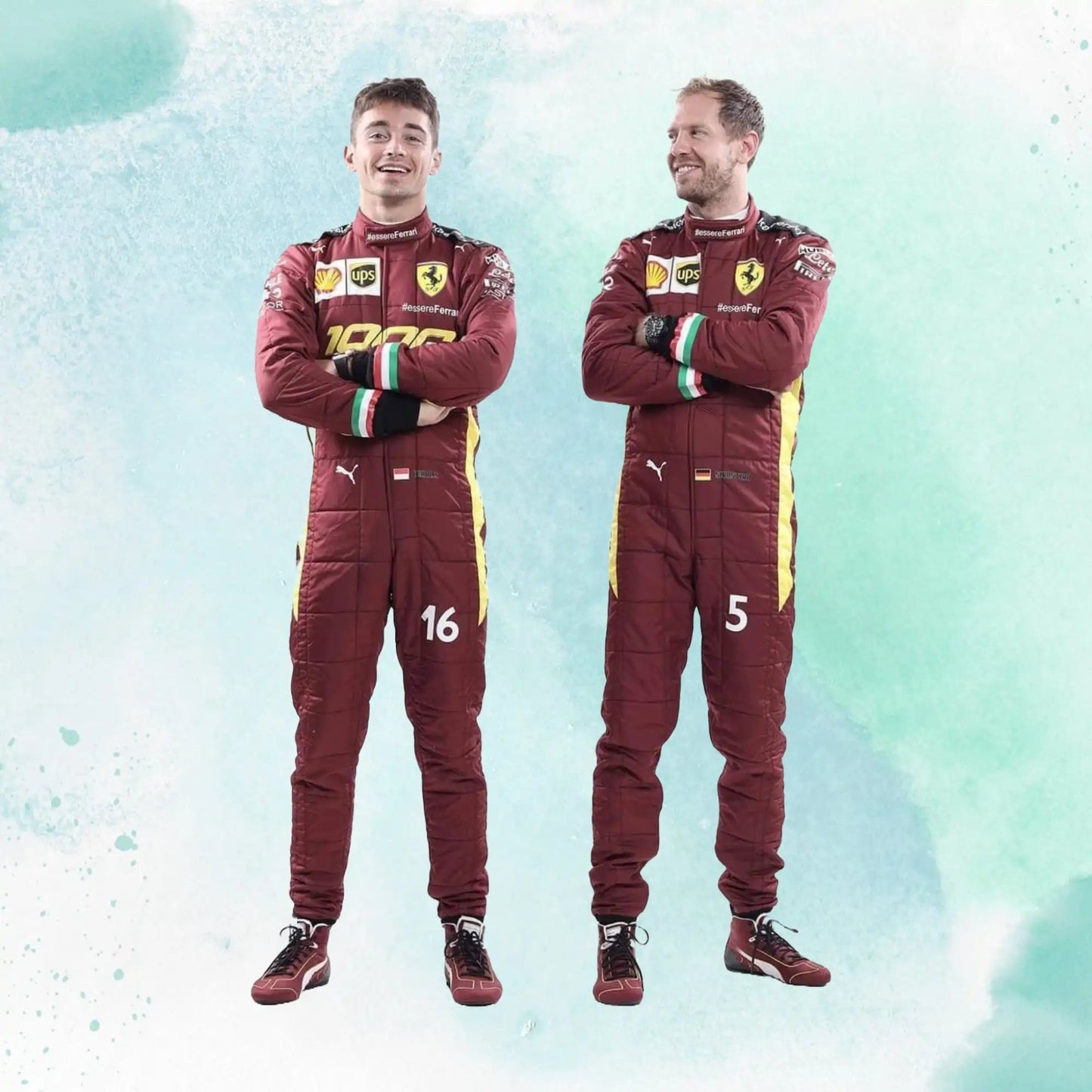 Charles Leclerc 2020 Ferrari 1000 GP Replica Formula 1 Team Racing Suit